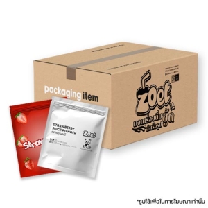 ผงเครื่องดื่มรสสตรอเบอรี่ แบบกล่อง 24 ซอง