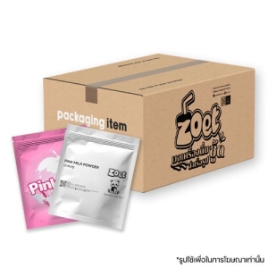 ผงเครื่องดื่มนมชมพู แบบกล่อง 24 ซอง